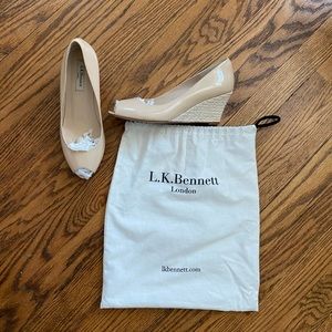 L.K. Bennett Nude Wedges